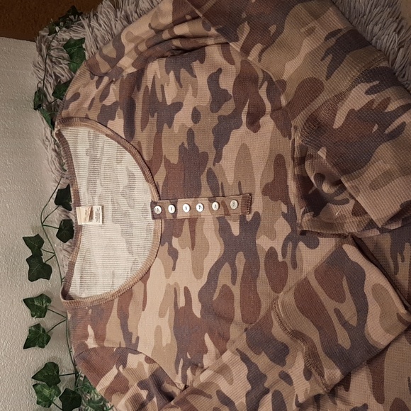 7th Ray Thermal Camo Print Long Sleeve Top Size XL - Picture 1 of 5